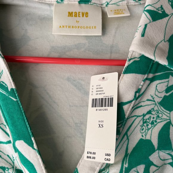 Anthropologie Maeve Ruched Blouse - Picture 5 of 7